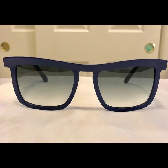 New Veronika Wildgruber Funky Matt Blue Sunglasses VERONIKA WILDGRUBER | Try top glasses online and find an  main image 4